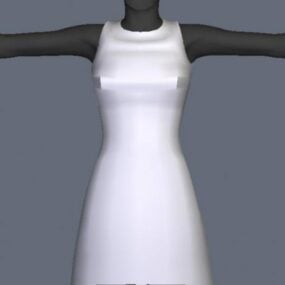 Dress Base Fashion With Girl Mannequin 3d model