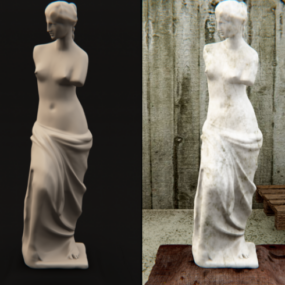 Venuše socha starověké sochy 3D model