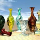 Various Glass Vase Bronze Vase