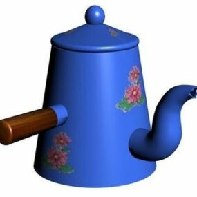 نموذج إبريق الشاي الفني ثلاثي الأبعاد