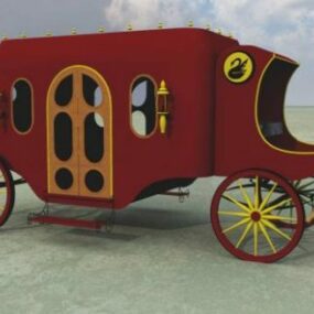 Victoriansk vognkøretøj 3d-model