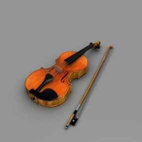 Vecchio modello 3d del violino