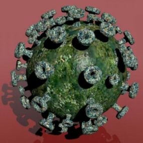 Реалистичная 3d модель вируса