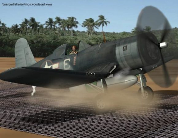 Militärflygplan Corsair F4u