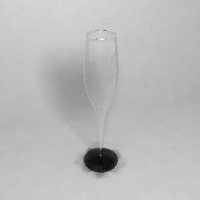 Hoog wijnglas 3D-model