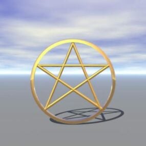 דגם 3D Pentagram Shape