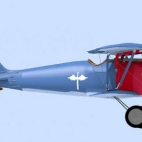 Vintage flyvemaskine tysk fly Pfalz 3d model