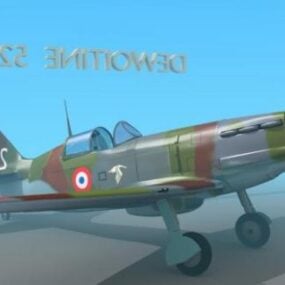 Vliegtuigen uit de Tweede Wereldoorlog Dewoitine 2 520D-model