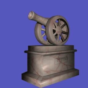 Artillery War Monument 3d model