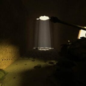War Zone Dark Room 3d-modell