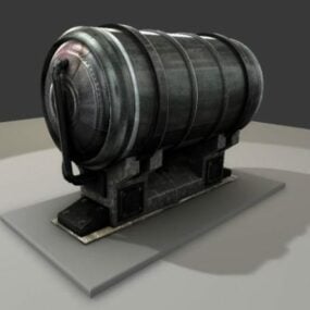 Vodní nádrž Inox 3D model