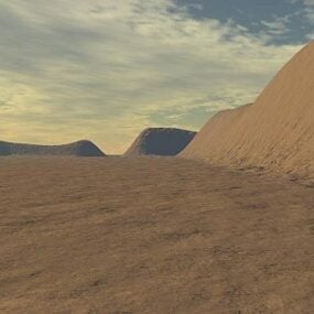 Waterless World Desert Landscape 3d model