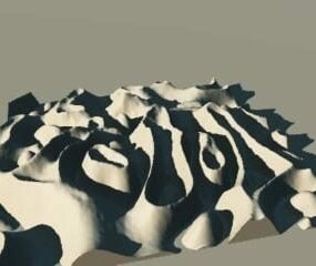 Dekoracja w abstrakcyjnym kształcie Wheeza Model 3D