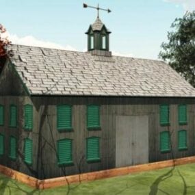 White Barn House, Roof House 3d модель