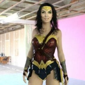 Model 3D postaci komiksowej Wonder Woman