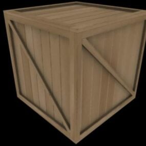 Caja de madera de fresno modelo 3d