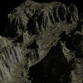 World Terrain Mountain 3d μοντέλο