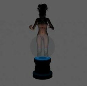 Magic Ball With Prophet Woman 3d model
