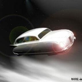 โมเดล 3 มิติของยานพาหนะทางอากาศแห่งอนาคต