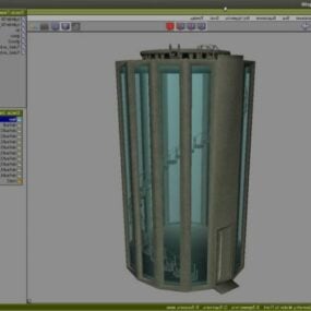 Scifi Cylinder Lift 3d model