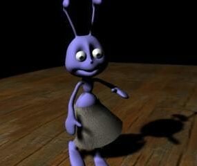 Modello 3d del personaggio della formica