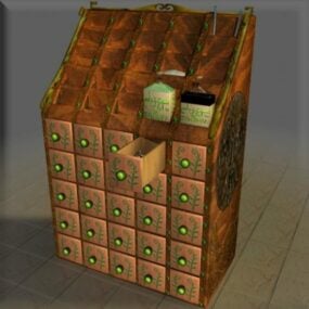 Mailbox Cabinet 3d model