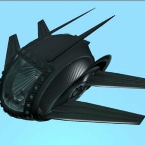 3D model konceptu futuristického rychlostního letadla