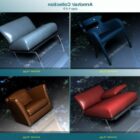 مجموعة كرسي جلد 4