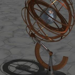 Vědecké vybavení Globe 3D model