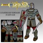 Armored Swordman Medieval Game Character