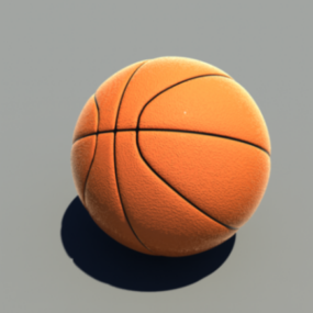 リアルなバスケットボールボールの3Dモデル