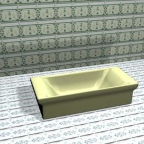 Modello 3d della scheda del bagno