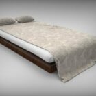 Jednoduchá postel s přikrývkou