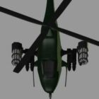 Helicóptero militar bombardero