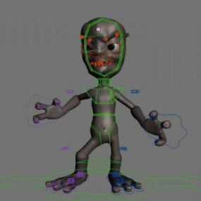 Alien Character Rigged 3d model