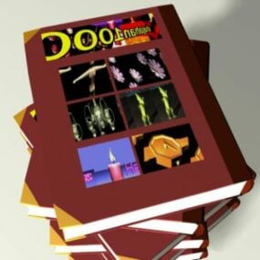 Moderní Book Stack 3D model