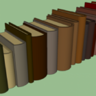 Lowpoly Books Stack