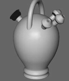 Ceramic Decor Vase 3d model