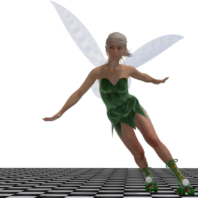 Engel karakter Tinker Girl 3D-model
