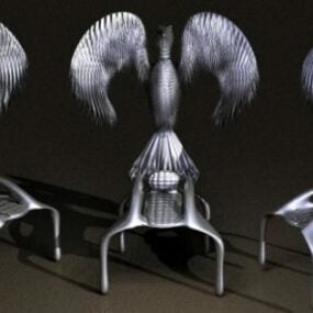مبل صندلی زیست شناسی مدل سه بعدی