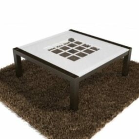 Coffee Table And Carpet 3d model