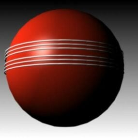Balle de cricket modèle 3D