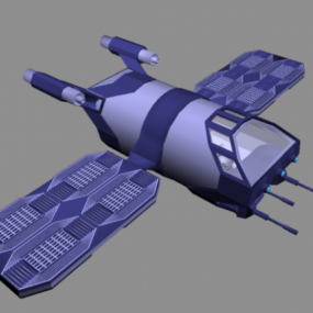 衛星航空機の3Dモデル