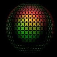 Mô hình 3d thành phần chiếu sáng quả cầu disco