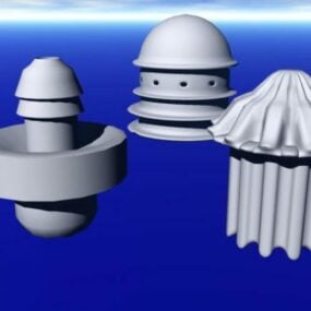 Model 3D grupy kształtów kopuły