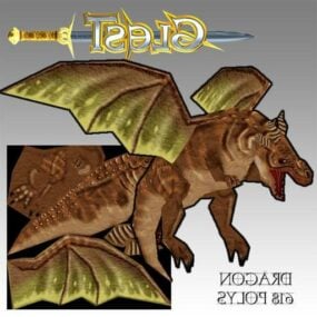 Dragon Game Character דגם תלת מימד
