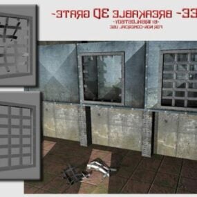 Breakable Grate Street Accessories 3d-modell