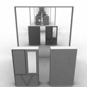 Møbler kontor antikk stil 3d-modell