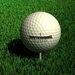 Pelota de golf deportiva modelo 3d