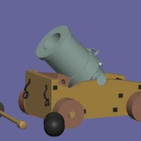 Mortar Vehicle Toy 3d model